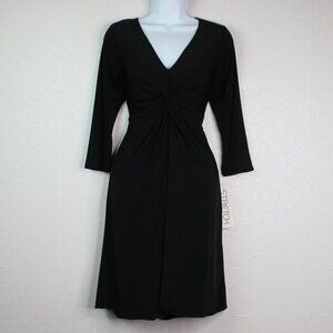 Allison Morgan Long Sleeve Black Cocktail …